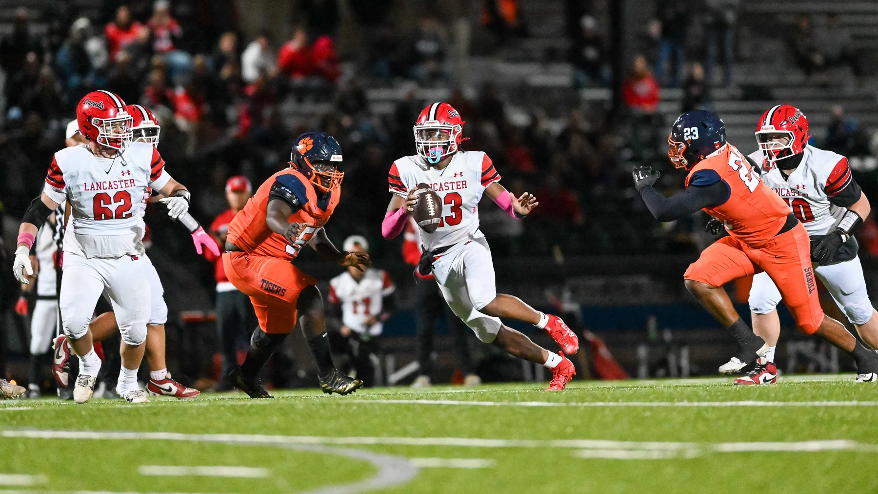 WR headed down the field