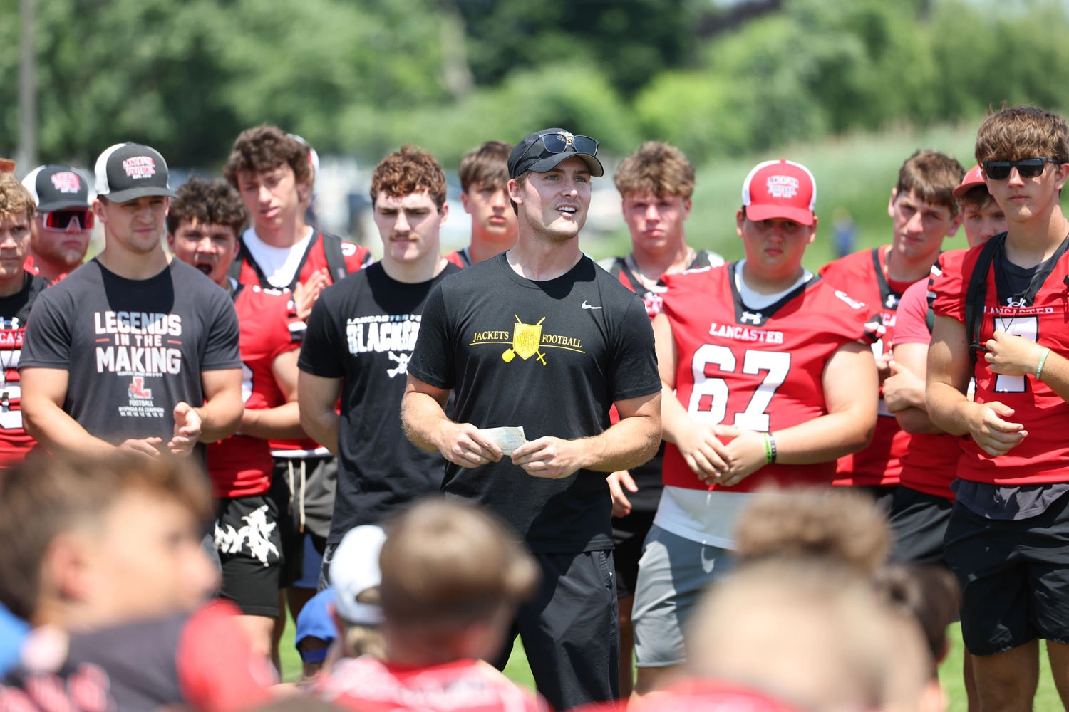Coach Matt Szymanski talking to the campers on Day 3