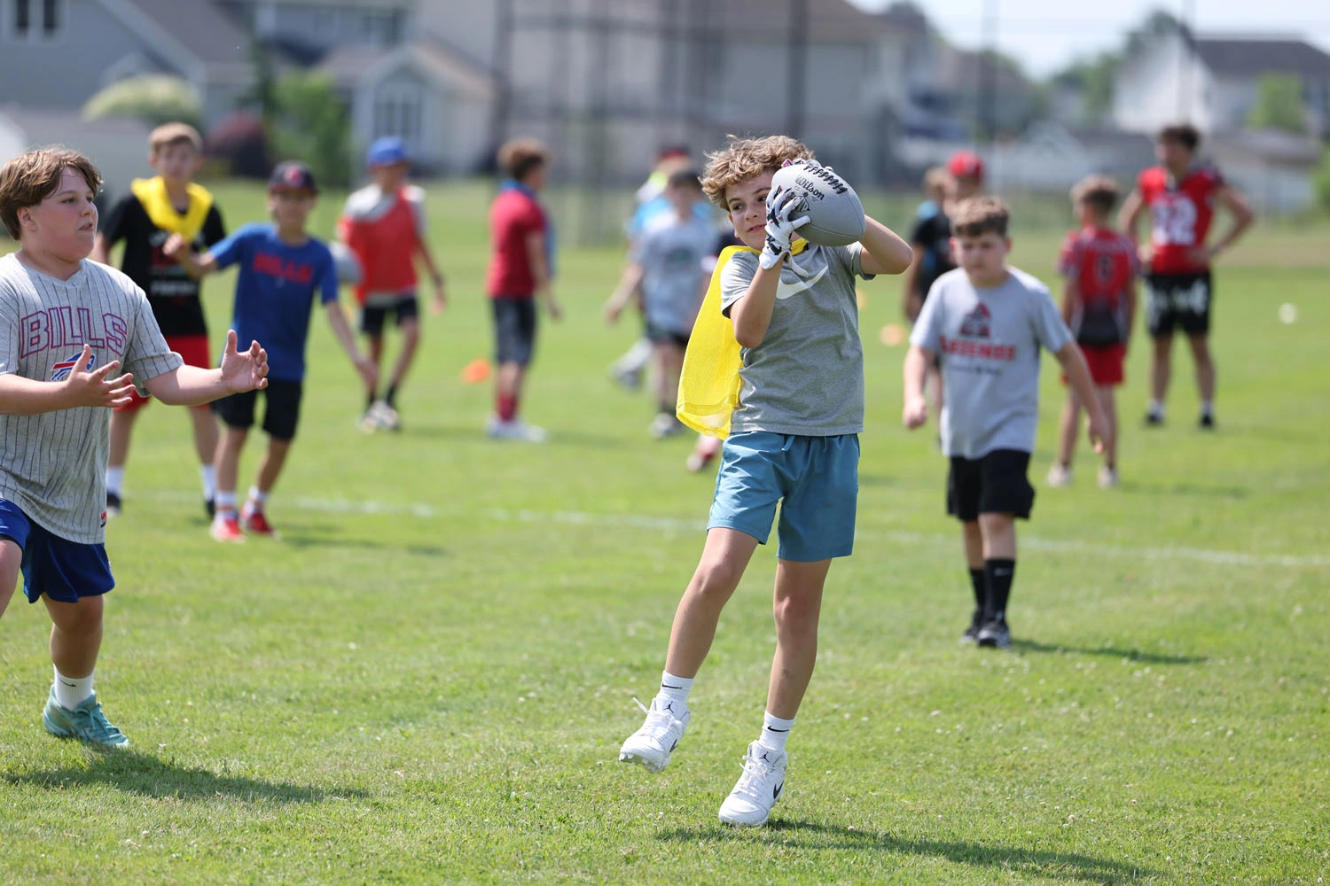 Legends camper making the catch on Day 3