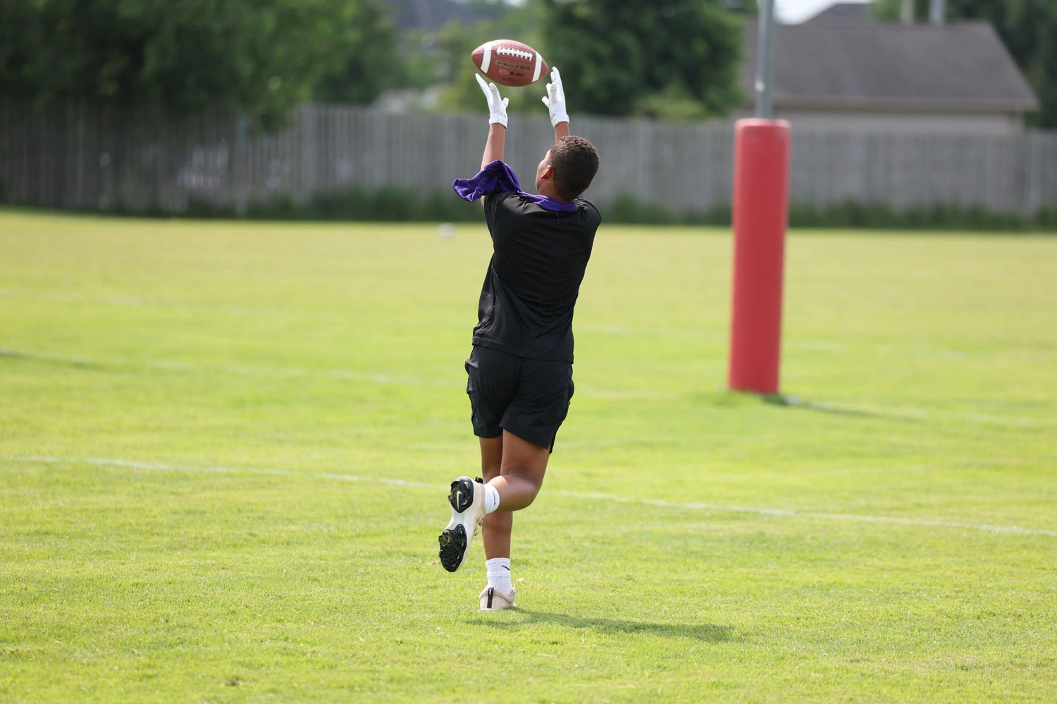 Camper making the catch