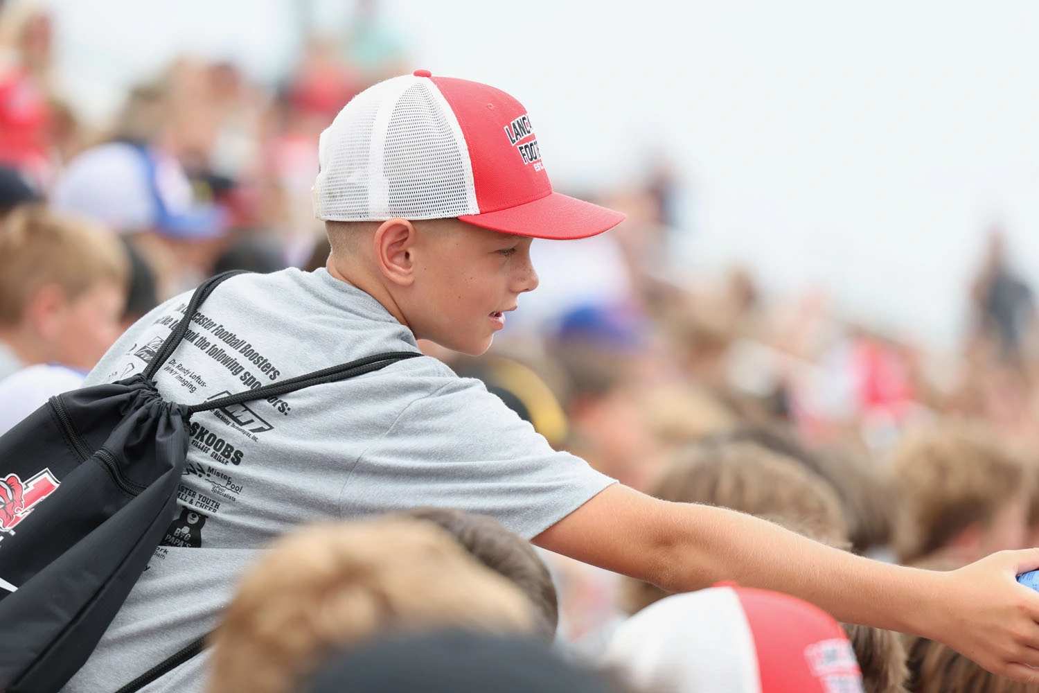 Campers getting his award