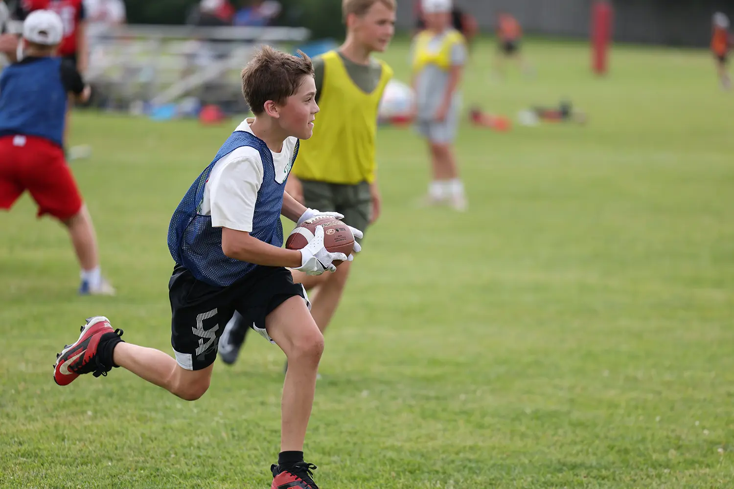 Camper off and running the ball