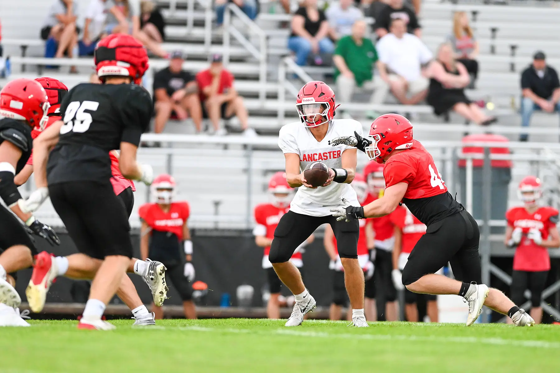 QB handing the ball off
