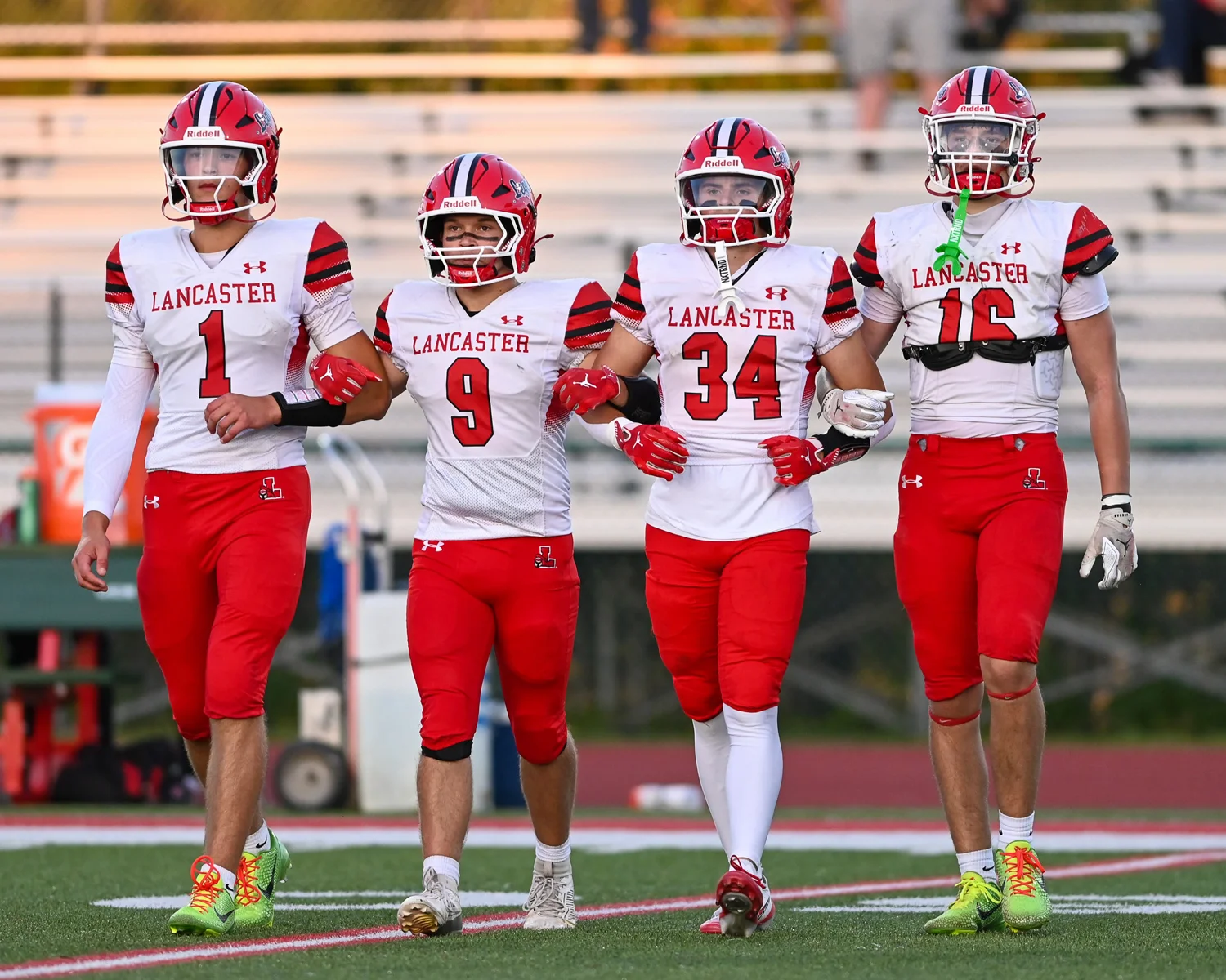 Captains headed to the coin toss