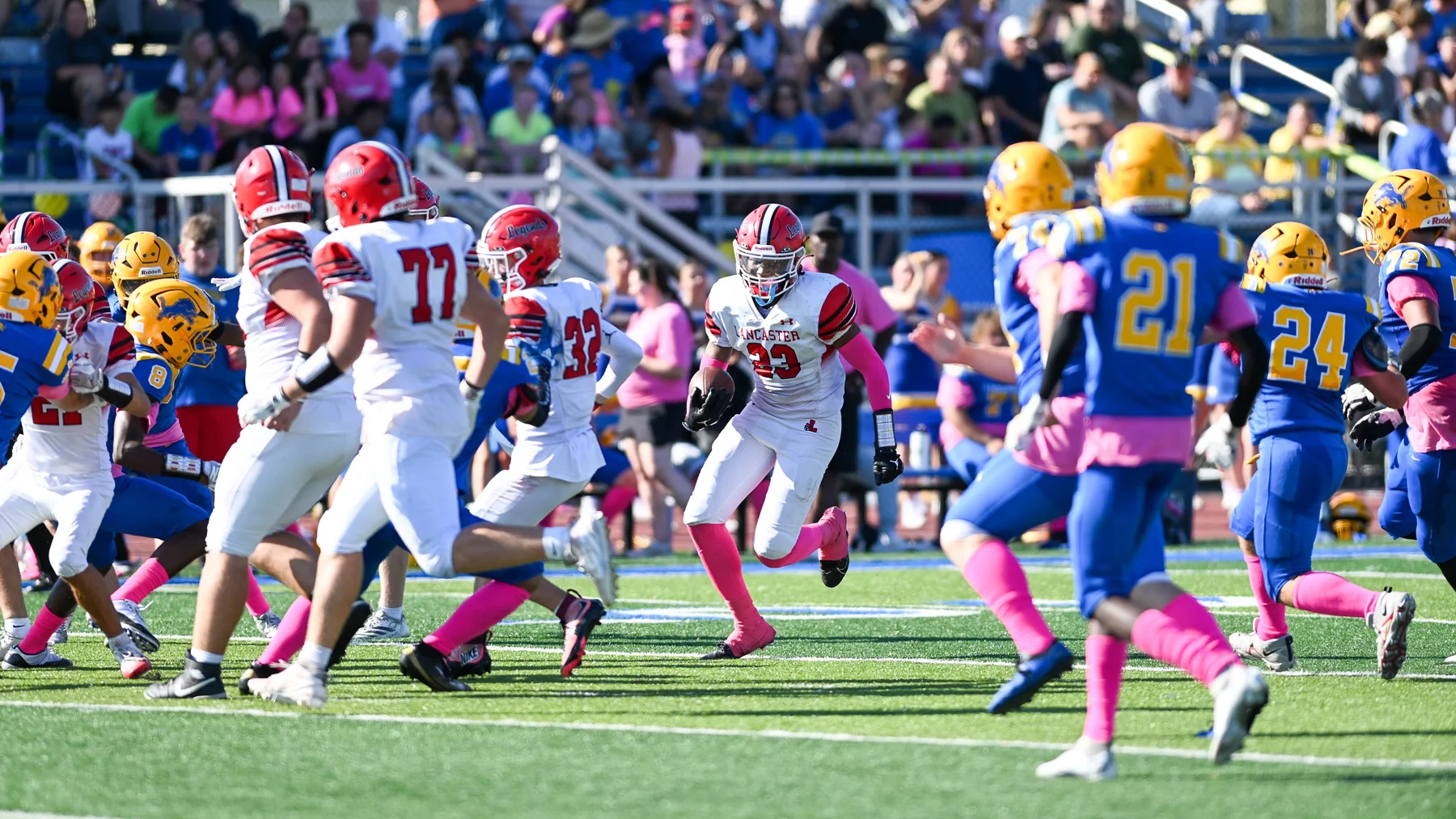 RB looking for space to run