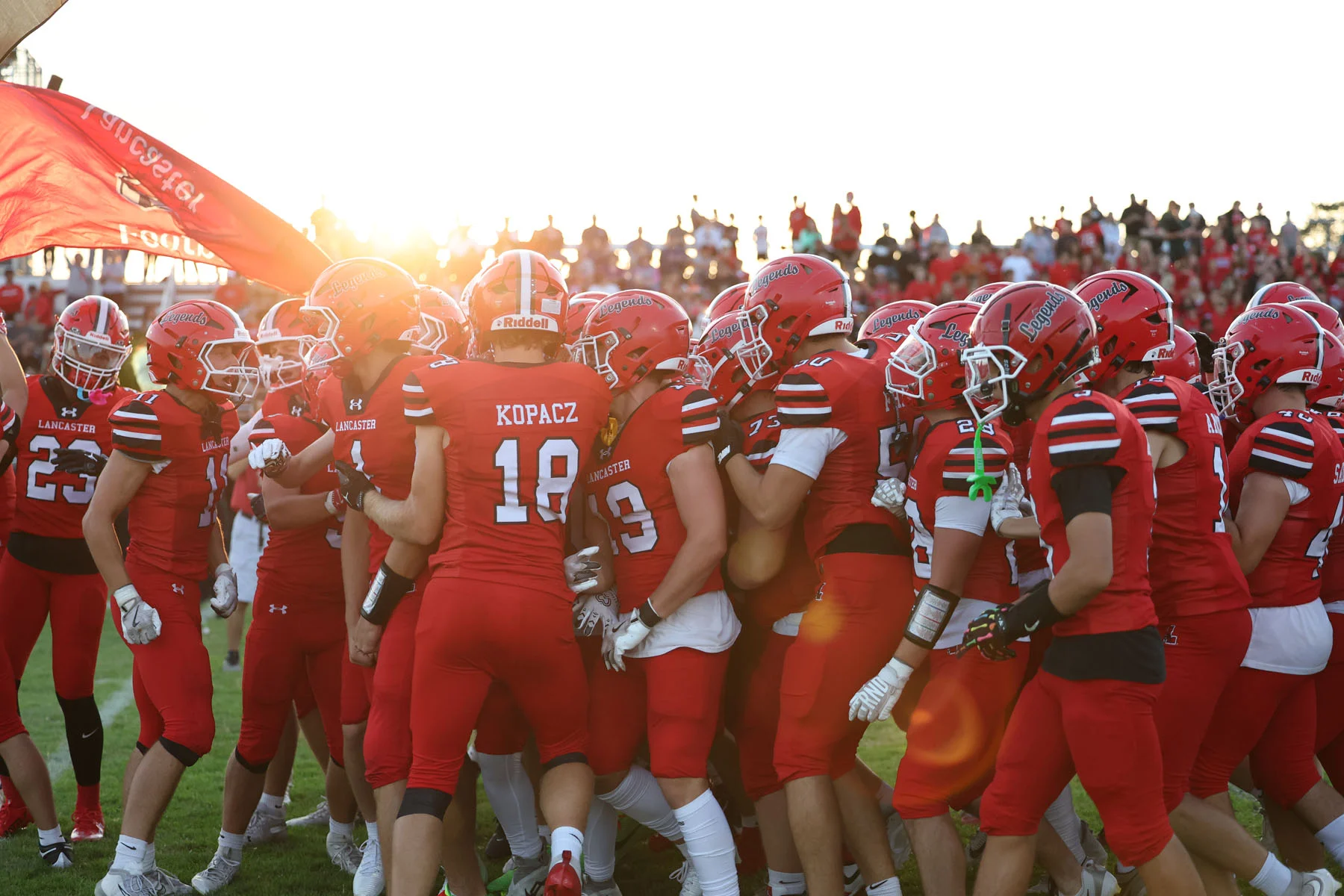 Sun shining on Lancaster