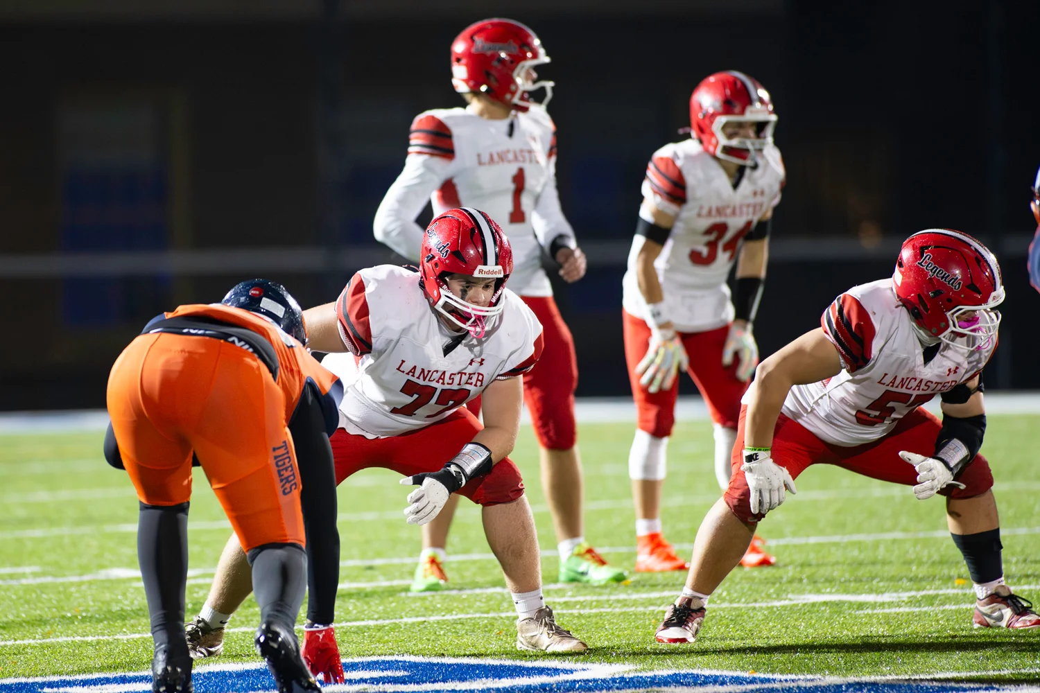 Lancaster Oline ready for the play