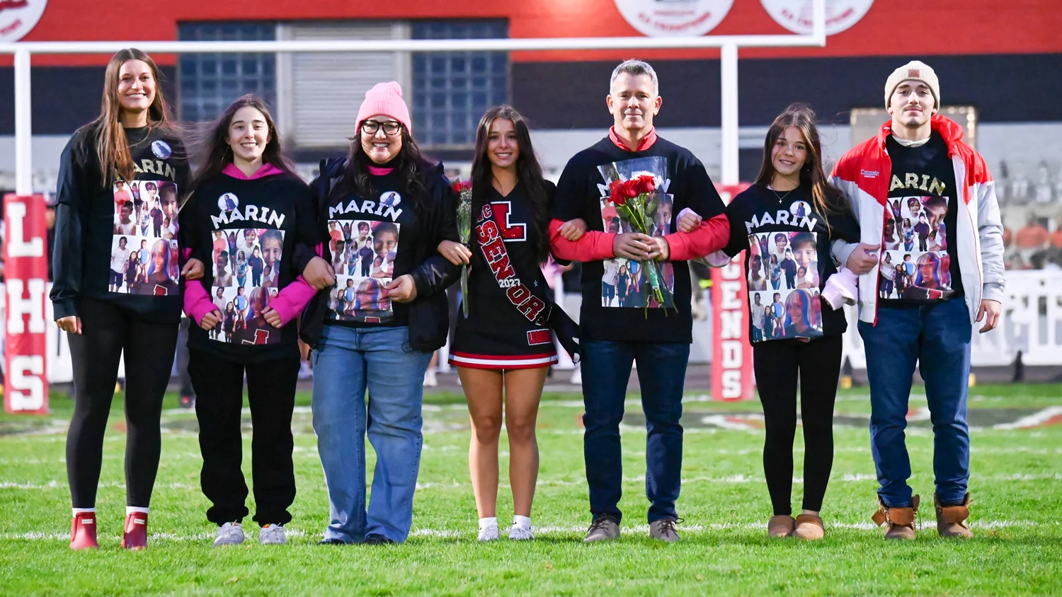 Lancaster Senior Cheerleader and Family