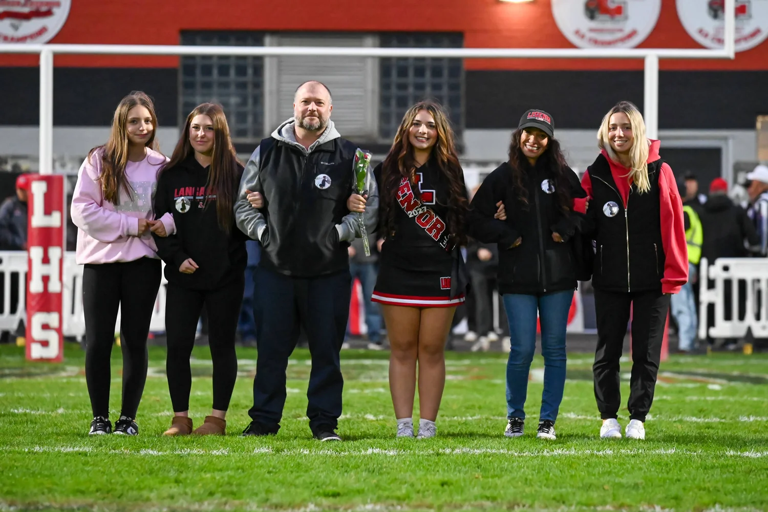 Lancaster Senior Cheerleader and Family