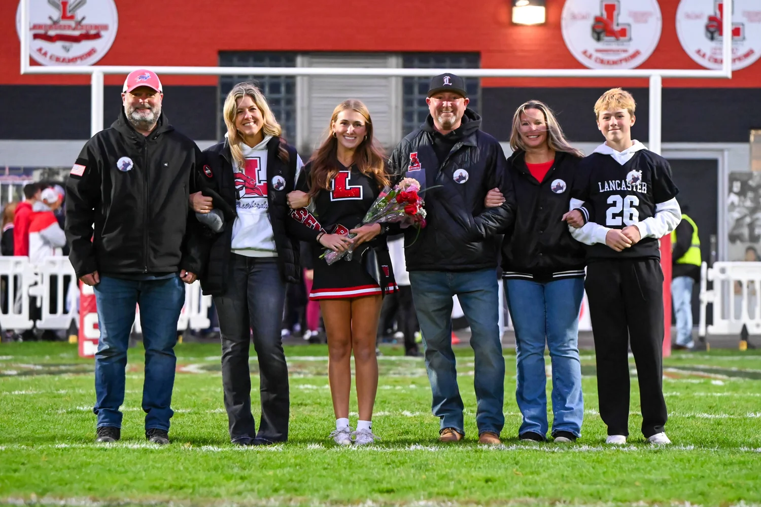 Lancaster Senior Cheerleader and Family