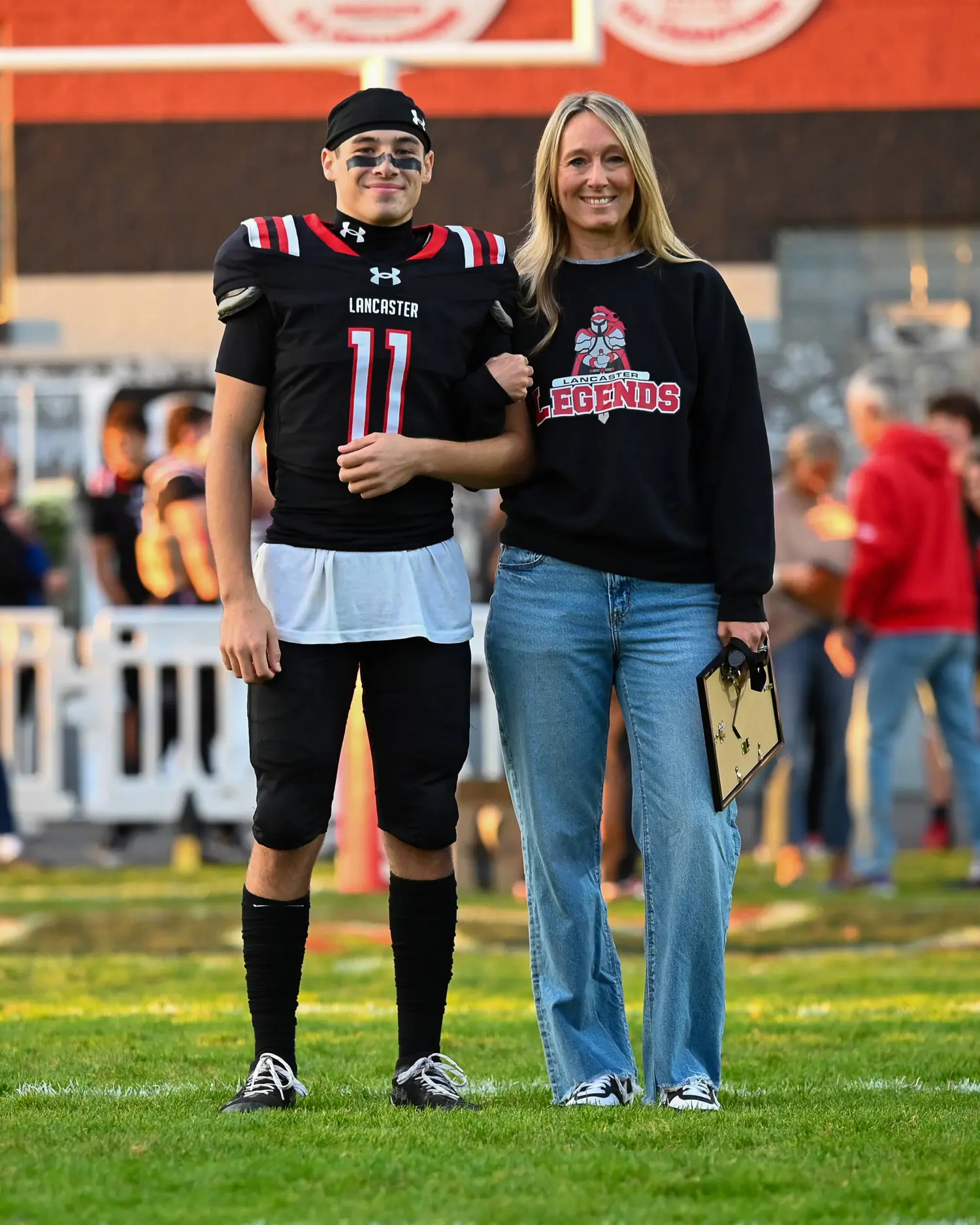 Parker Waite with Teacher on Teacher Appreciation Night